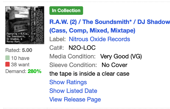 In My Collection Indicators feature screenshot